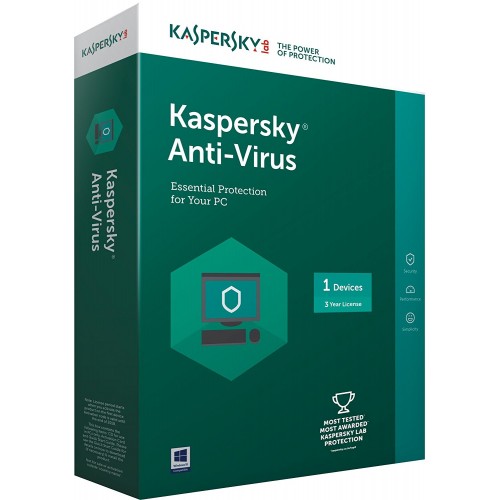 Kaspersky Anti-Virus Latest Version- 1 PC, 1 Year ...