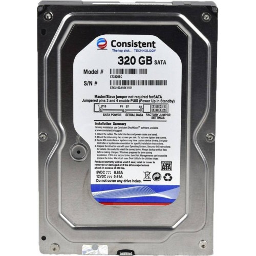 Consistent 320GB Harddisk320SATACONSISTENT