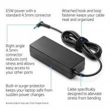 HP 65W 4.5mm Non-EM AC Adapter (Compatible)