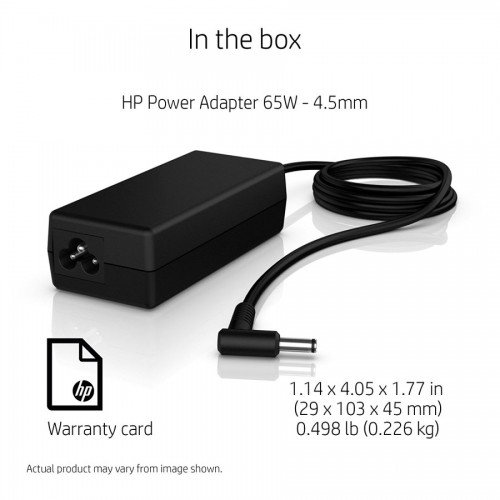 HP 65W 4.5mm Non-EM AC Adapter (Compatible)BLUEPIN