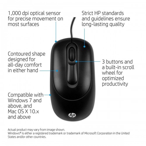 HP X900 USB Mouse (Black)