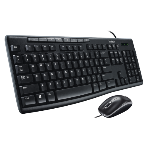 Logitech MK200 Media Wired Keyboard and Mouse 