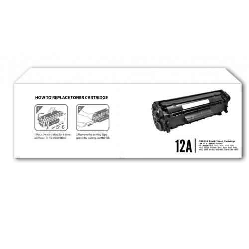 Live Tech Black Laser Toner Cartridge Campatible for Laser Printer 12A12ALive Tech